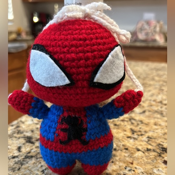 Crochet rear view hanging Spider-Man. Made to order - Picture 1 of 1